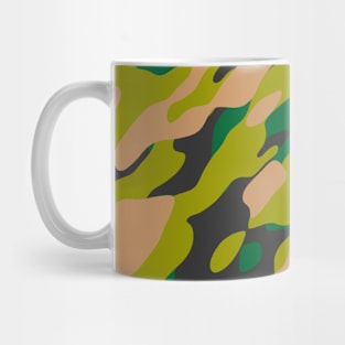 Green Olive Camouflage Mug